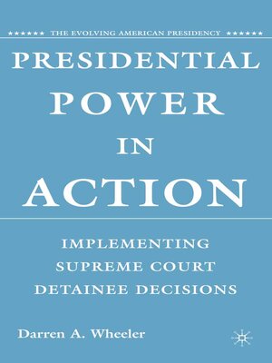 cover image of Presidential Power in Action